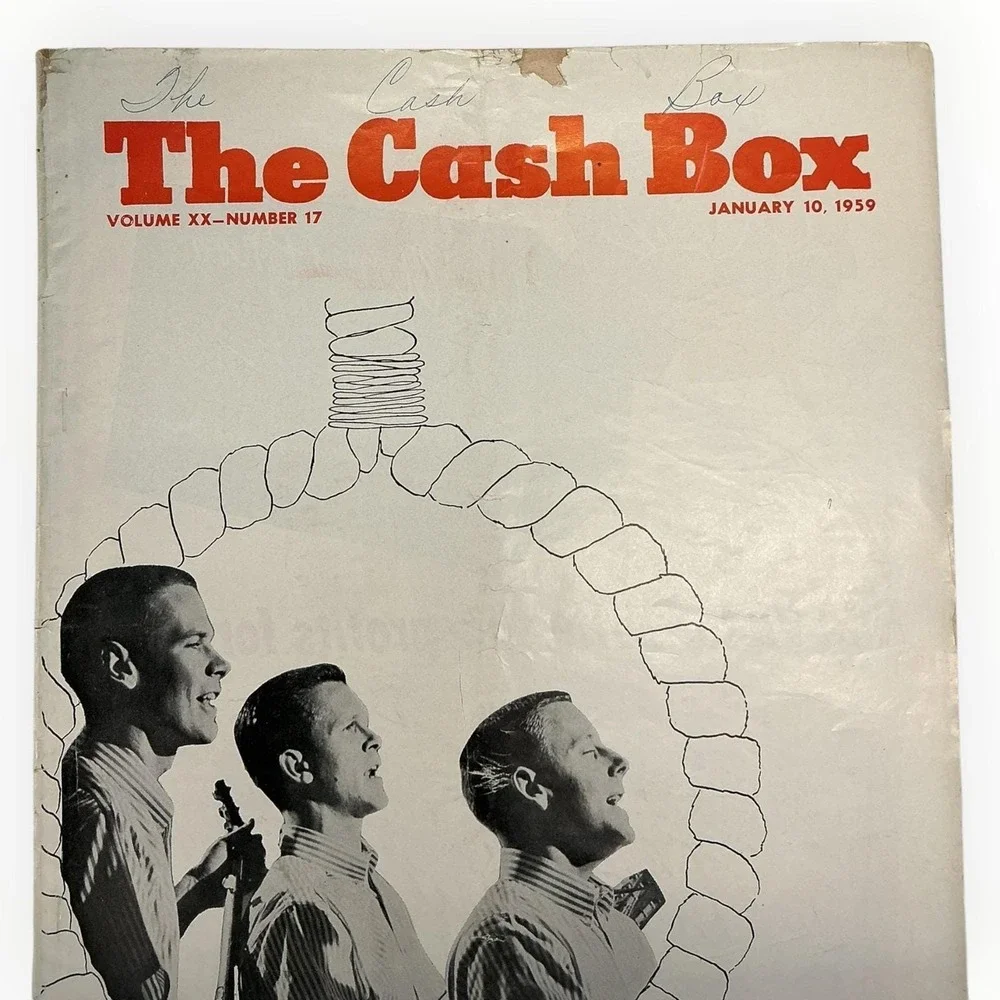The Cash Box‎ Magazine January 10 1959 The Kingston Trio Jon James Elvis Presley